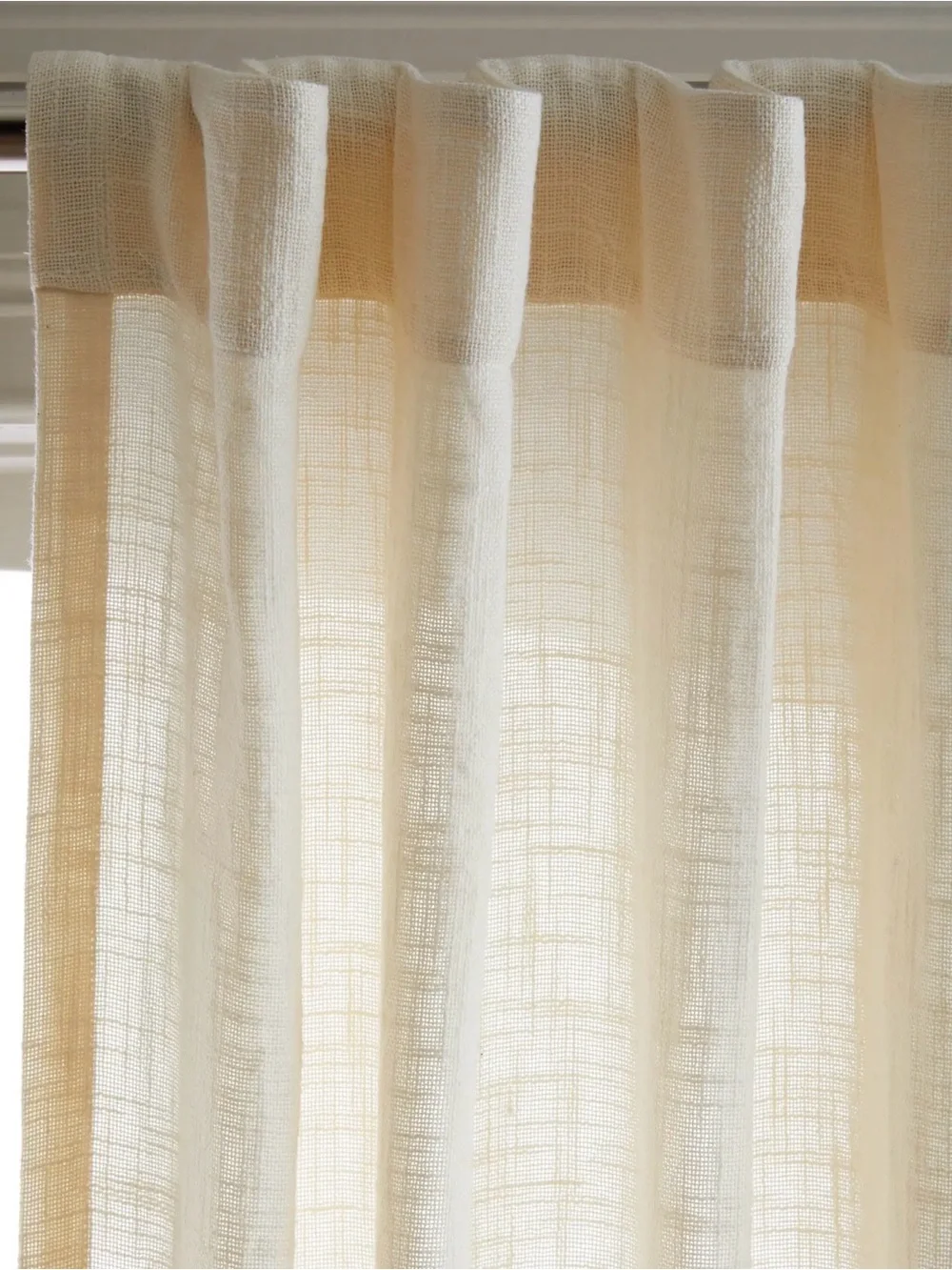 NWOT Quince Natural Cotton Slub Sheer Curtain Panels (set of 2) - Retail 140